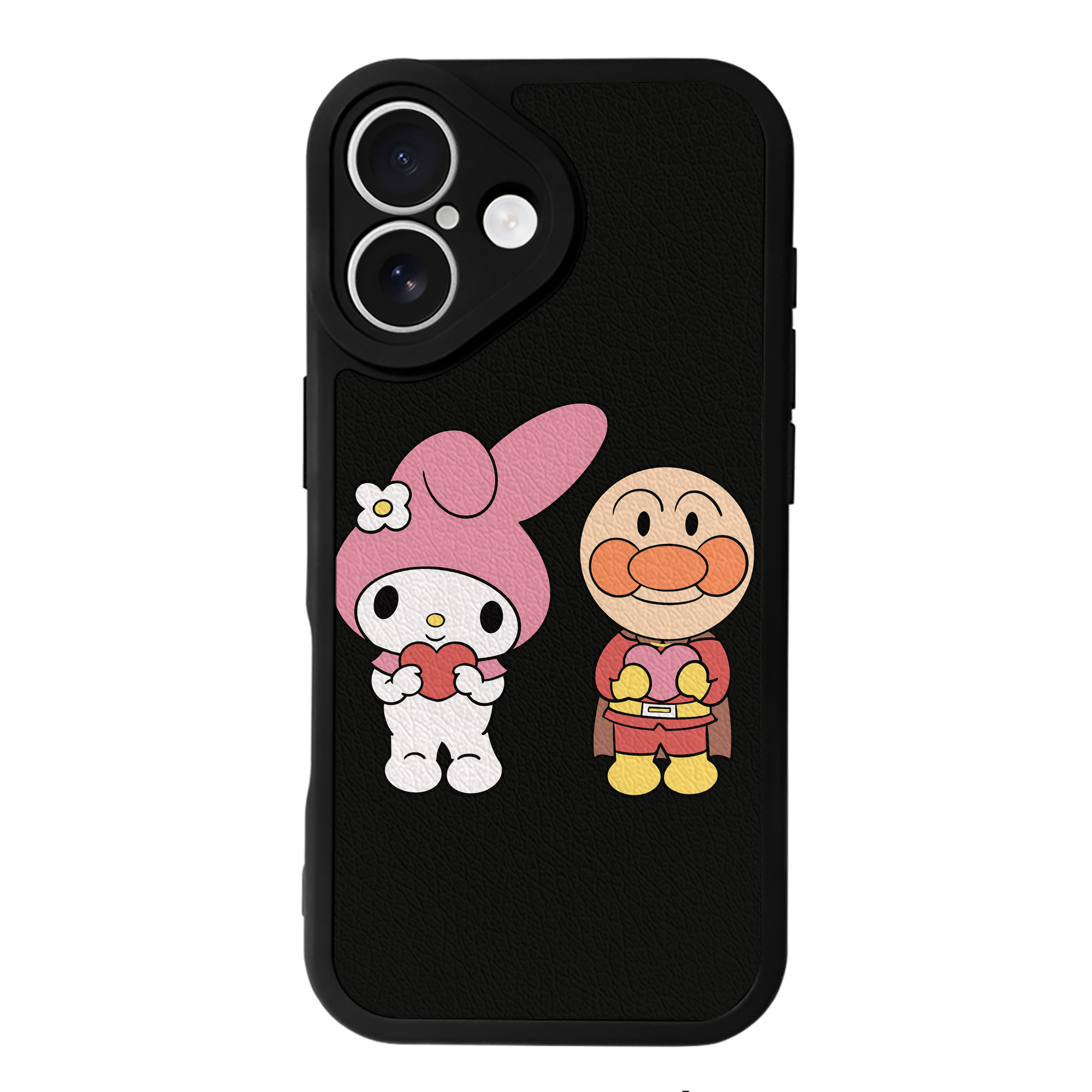 （画像用） アンパンマン Anpanman 【iPhone 16シリーズ対応】シリコンスマホケース（レザー調） 材質：シリコン